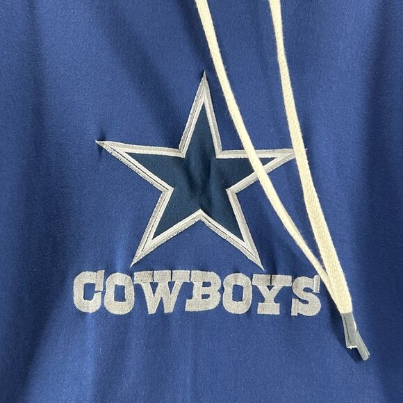 Dallas Cowboys Vigor Hoodie Men XL Geometric Pullover Southwestern Sporty Blue - Picture 5 of 15